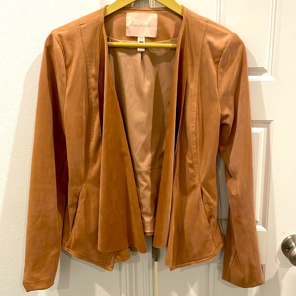 ANTHROPOLOGIE HUTCH MAUVE OPEN JACKET XS